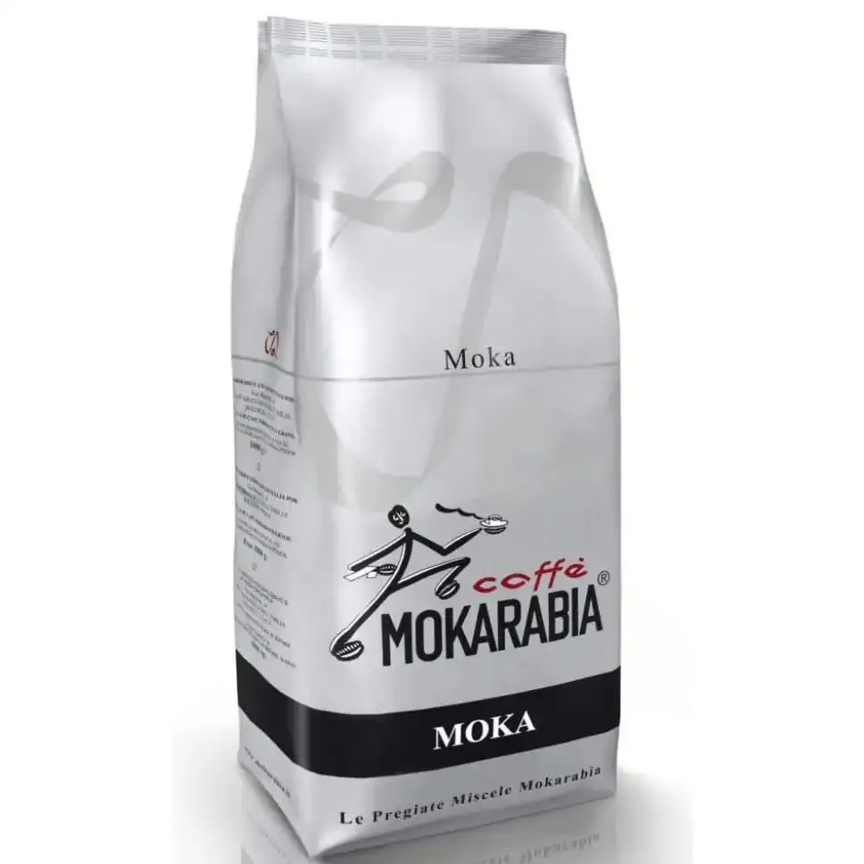 دانه-قهوه-موکارابیا-موکا-سفید-100-روبوستا-1-کیلویی-Mokarabia-Moka-Coffee-Beans-1 دانه قهوه موکارابیا نقره ای-1kg - تصویر 1
