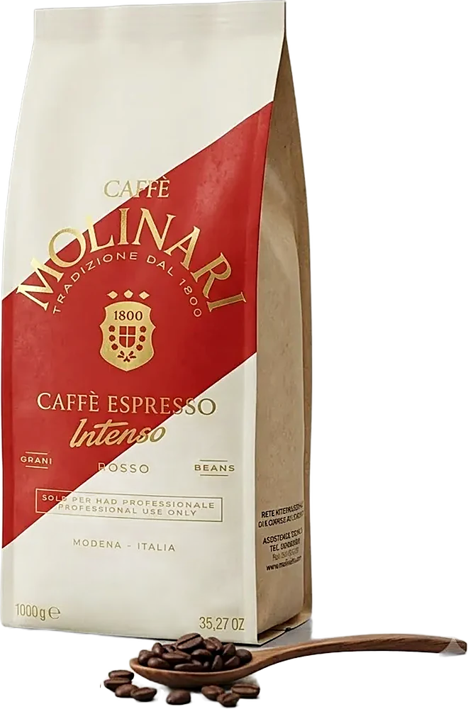 دانه قهوه مولیناری اینتنسو روسو -1kg